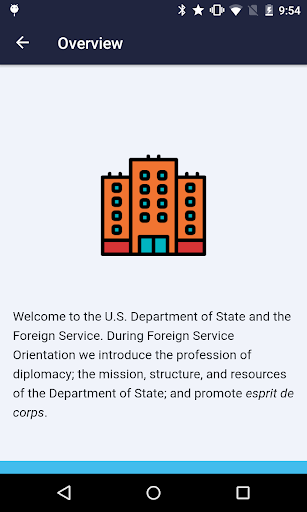 Foreign Service Orientation Gu Screen 2