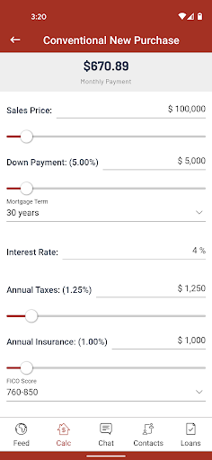 Quaint Oak Mortgage Screen 3