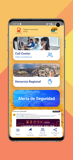 Android application Región Conectada screenshort