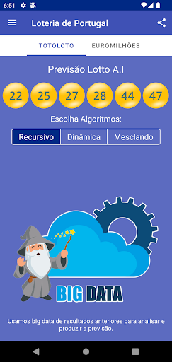 Portugal Loteria - Previsão IA Screen 2