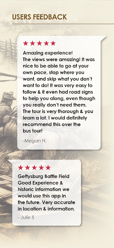 Screenshot of Gettysburg Battle Auto Tour