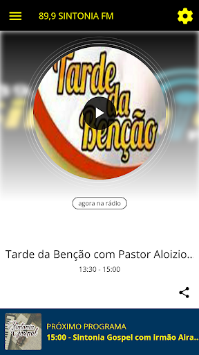 Android application 89,9 Sintonia FM screenshort