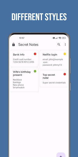Secret Notes Screen 3