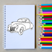 How to Draw a Retro Car Step by Step