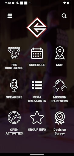Android application Converge Collegiate Conference screenshort