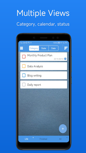 Android application MTask : To-Do List screenshort