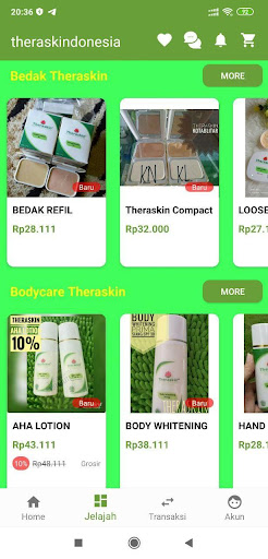 Android application Theraskindonesia screenshort