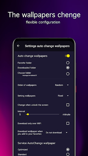 Screenshot of Purple Wallpapers 4K
