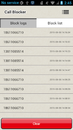 Call Blocker screenshot 1
