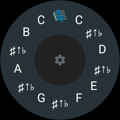 Android application Pitch Pipe Wear screenshort