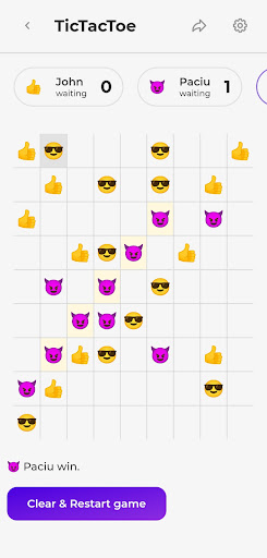 TicTacToe Emoji Screen 2