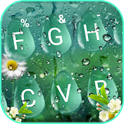  Summer Rain Waterdrop Keyboard Theme 