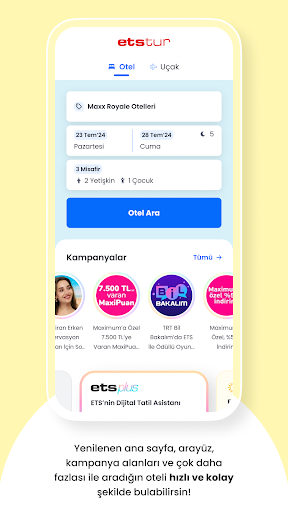 Android application Etstur - Otel Ara, Uçak Bileti screenshort
