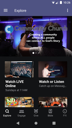 Android application Community Church - IN screenshort