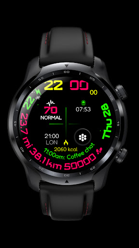 Android application Digital Watch Face CRC049 screenshort