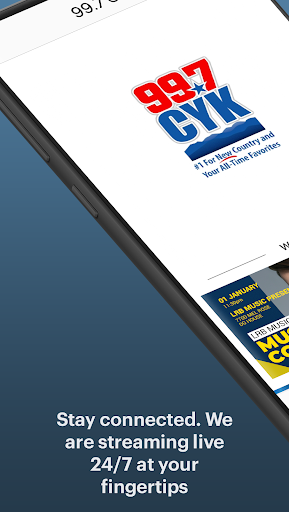 Android application 99.7 CYK screenshort