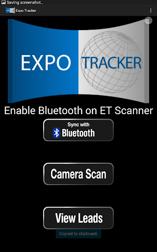 Android application Expo Tracker Lead Retrieval screenshort