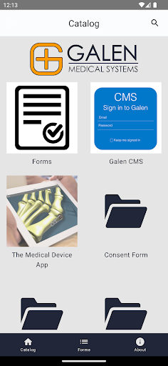 Android application Galen HCx screenshort