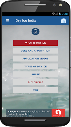 Dry Ice India Info Screen 3
