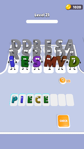 Android application Word Jam screenshort