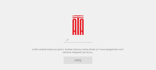 Android application Ata Mobil Kütüphane screenshort