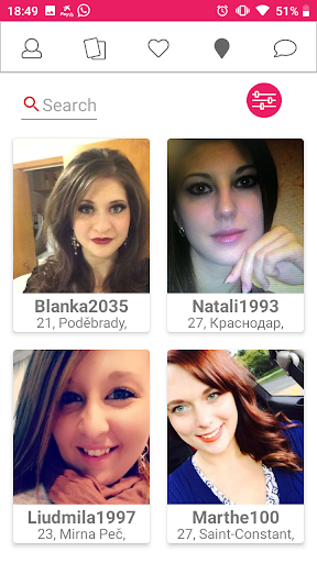 Android application dating for singles in uniform screenshort