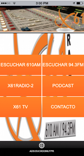 Android application X61 Radio screenshort