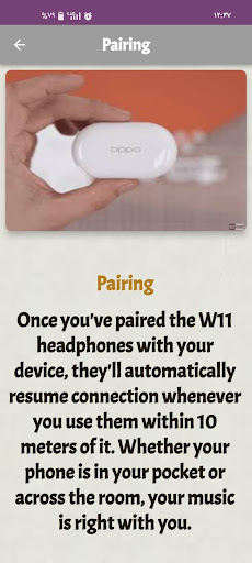 oppo W11 Guide Screen 3