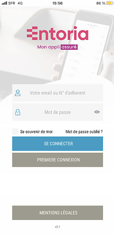 Android application Mon Appli Assuré screenshort