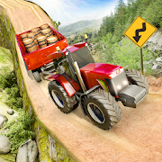 Offroad Tractor Trolley Cargo Driving  Icon