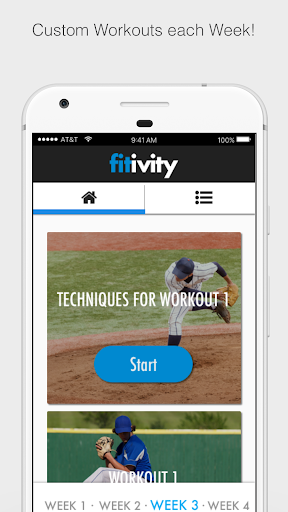 Android application Baseball Pitching Training screenshort