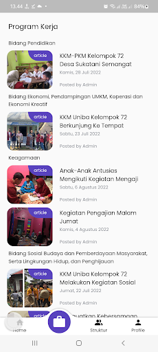 Desa Sukatani App #KKM72UNIBA Screen 2