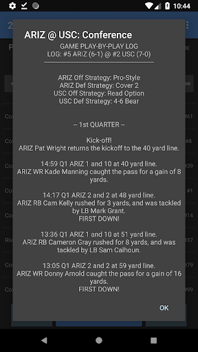 Télécharger Gratuit College Football Coach: Career Edition (v1.4) APK MOD (Astuce) screenshots 4