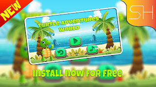 turtle adventures world run - Screenshot 1