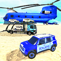 Police Car Transport Truck:New Car Games 2020