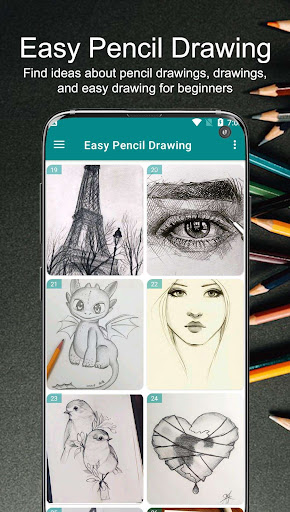 300+ Easy Pencil Drawing 14