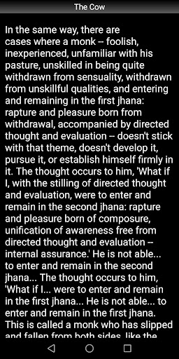 Buddhism: The Cow Sutta Screen 3