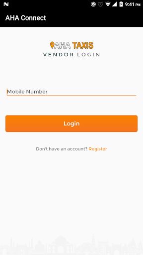 Android application AHA Taxis Vendor App screenshort