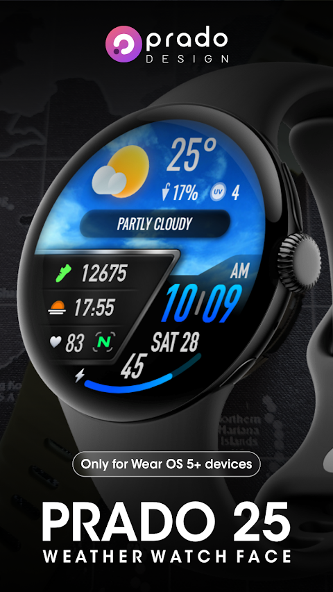 PRADO 25 Weather Watch Faceのおすすめ画像1