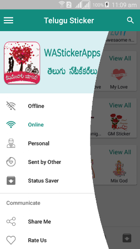 Telugu Sticker WAStickerApps Screenshot 3 - AppWisp.com