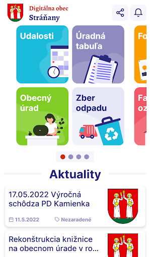 Android application Stráňany screenshort
