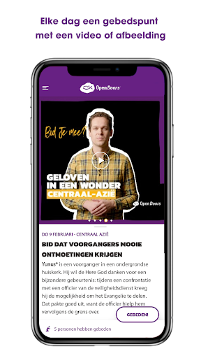 Open Doors GebedsApp Screen 2