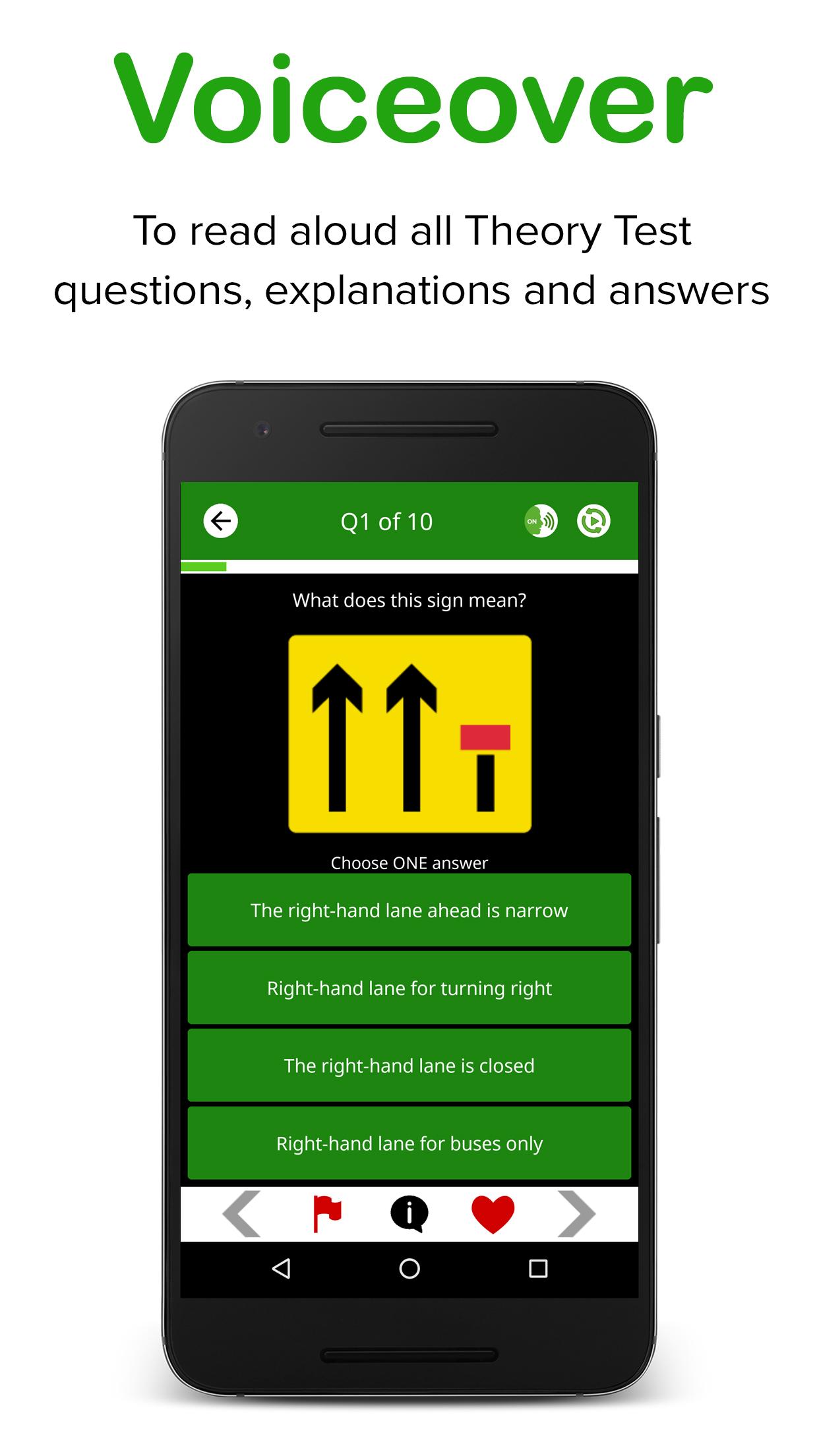 Android application Theory Test UK for Car Drivers screenshort