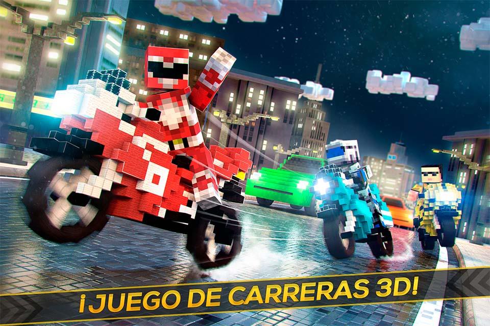 Android application Blocky Superbikes Race Game screenshort