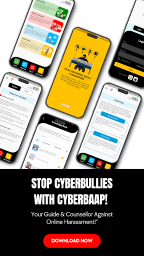 Android application CYBERBAAP: Fight Bullying Now screenshort