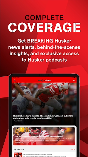 Screenshot of Husker Extra