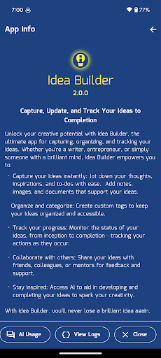 Idea Builder Screen 3