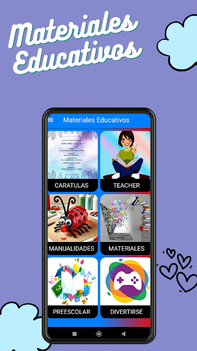 Android application Materiales Educativos screenshort