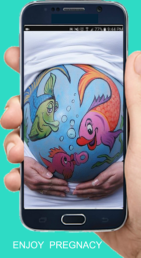 Painted pregnant belly Screen 3