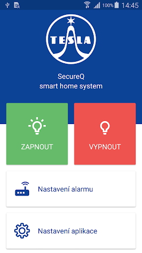 Android application TESLA SecureQ i7 screenshort